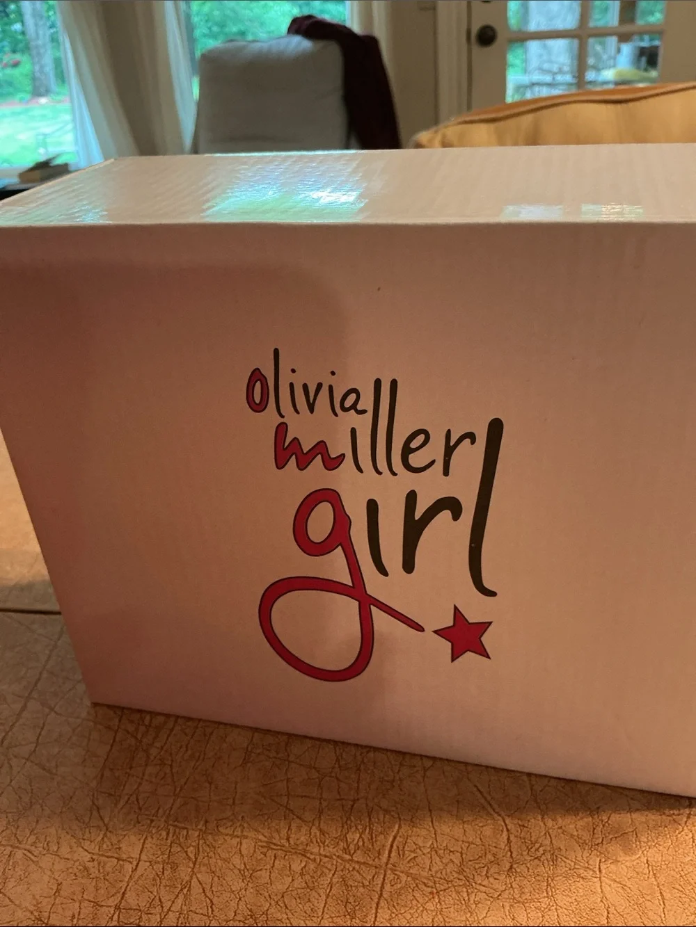 Olivia Miller White Sneakers with Hot Pink Smiley Accent